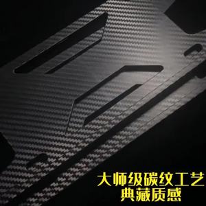 License plate frame new energy green license plate frame carbon fiber license plate holder car license plate frame license plate holder anti-break protection frame