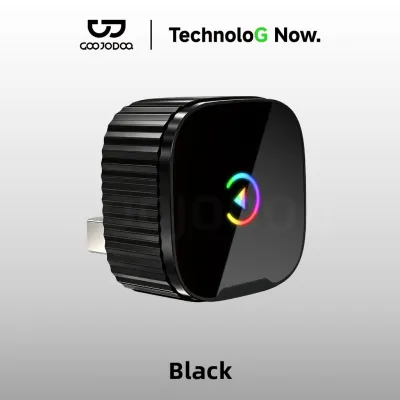 GOOJODOQ Car CarPlay Wireless Adapter for iPhone Android Auto-Pairing Stable 5G Quick Navigation with Siri and Google Voice Assistants