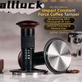 ALLLUCK SUS304 Dụng cụ nén cà phê cho máy pha cà phê Espresso Tự động phát hành có dấu hiệu Dụng cụ nén cà phê lò xo Chuyên nghiệp Phản hồi âm thanh Búa đập bột cà phê Pha cà phê. 