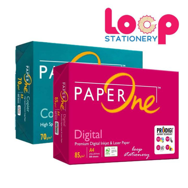 Paper One A4 Paper 75gsm 80gsm 500 Sheets 75Gsm 80Gsm A4 Paper Office Stationery Paper Clear A4 Copy Paper Home Use School Paper Lazada Lazada