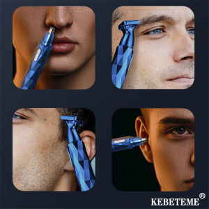 KEBETEME Electric Nose Ear Hair Trimmer Low Noise Portable Nose Ear Hair Clipper USB Recharable Washable Nose Ear Trimmer for Men Woman