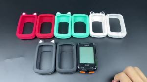 Bicycle Computer Case for Mavic C406 Smartwatch Shockproof Dustproof Case Cartoon Cat Ears Screen Protector