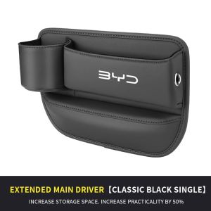 kkmf Car Seat Gap Storage With Cup Holder Seat Crevice Organizer For BYD Atto 3 Tang F3 E6 Yuan Plus SAuto Interior Accessories 4P7H5