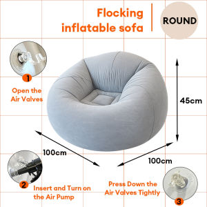 Air Bed Single/Double/King Inflatable Camping Portable Air Mattress Automatic Air Pump