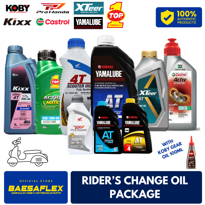 Koby Oil KOBY GEAR OIL WITH ENGINE OILS (CASTROL / XTEER / TOP 1) | Lazada PH