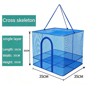 Drying Net for Fish Meat Foldable Mesh Rack Anti-Fly Sun Dryer 3 Layer 5 Layer