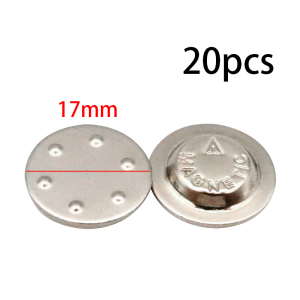 20Pcs 17mm Magnet Button Badge Magnetic Collar Pin Self-adhesive Nameplate Badge Pin Magnets