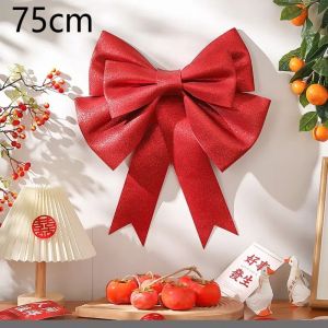 GTRBFDS 30/50/75cm Christmas Giant Bow Handmade Material Kit Bow Knot Kit  Multi-scene Christmas DIY Decor Festivity Decor