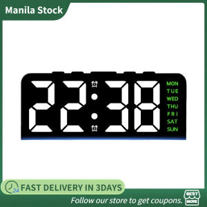 Multifunctional LED Digital Alarm Clock Temperature Date Calendar Display Table Clock for Home Office Desktop