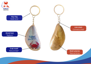 Shell Artisan Keychain