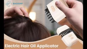 ที่ทาออยล์ผมไฟฟ้า - หวีนวดหนังศีรษะพร้อมไฟแดง แปรงเซรั่มดูแลเส้นผม ชาร์จแบบ Type-C 5 มล. 1 ชิ้น