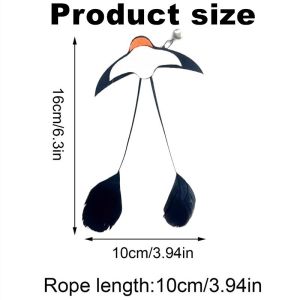 Strong Suction Cup Cats Teaser Stick Toy Interactive Cat Toy with bell Feather Self-entertainment