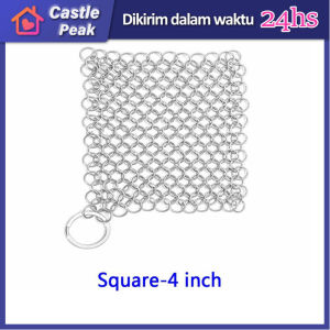 4/6Inch Membersihkan Bola Stainless Steel Scrubber Cuci Piring Sikat Kawat Cuci Piring Sabut Stainless Cuci Piring Alat Cuci Piring