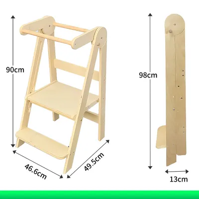 Learning Tower Kitchen Assistant Montessori Stool Assembly Childrens Staircase Chair Foldable and Adjustable