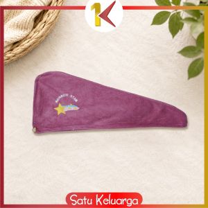 SK-C931 Handuk Keramas Pengering Rambut Wanita Karakter Bahan Microfiber Cepat Kering / Handuk