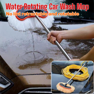 Telescopic Car Wash Mop With Water Pipe Long Handle Flexible Brush For Scratch-Free Cleaning