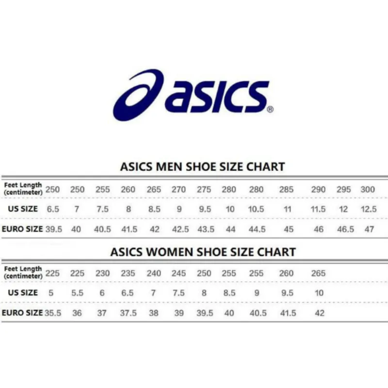 Asics onitsuka size chart best sale