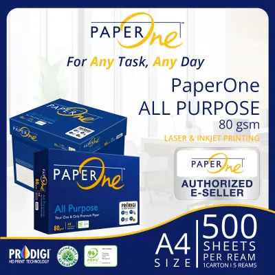 PaperOne All Purpose 80gsm A4 Paper (1 Carton / 5 Reams)