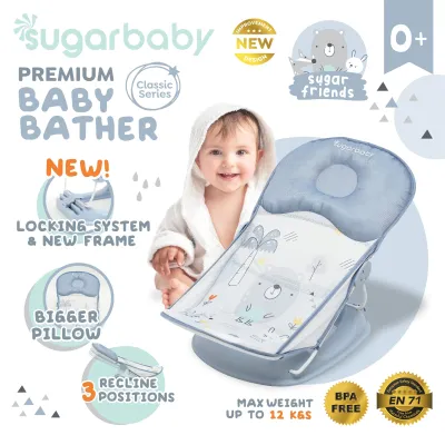 READY BANDUNG SUGAR BABY SUGARBABY [Bouncer Bayi Indonesia] Sugarbaby Premium Baby Bather (Classic & Fun Series) bay bather lucu kursi mandi babybather sugarbaby