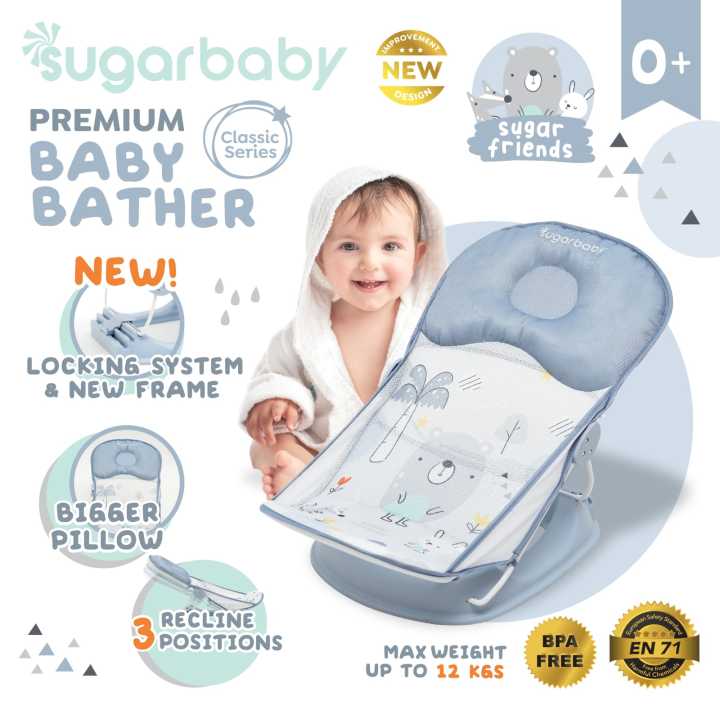 READY%20BANDUNG%20SUGAR%20BABY%20SUGARBABY%20%5BBouncer%20Bayi%20Indonesia%5D%20Sugarbaby%20Premium%20Baby%20Bather%20(Classic%20&%20Fun%20Series)%20bay%20bather%20lucu%20kursi%20mandi%20babybather%20sugarbaby%20-%20Image%204
