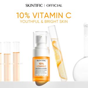 SKINTIFIC 10% Vitamin C Brightening Facial Serum Skincare Wajah Glowing Darkspot Reducer Memudarkan Bekas Jerawat