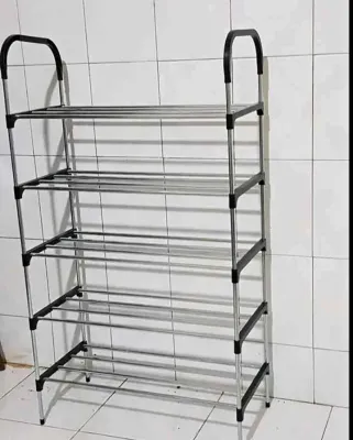 RAK SEPATU STAINLESS 5 SUSUN GSF