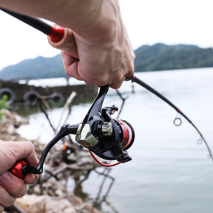 Sougayilang COD Reel Pancing Alat Pancingan 1000-4000 5.2:1 Rasio Kecepatan Semua Bantalan Logam  2 Warna Menangani EVA/Berlapis Logam Handle Pemancingan Max Drag 15KG.