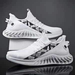 korean fashion rubber running shoes for men breathable mesh shoes sneaker best quality