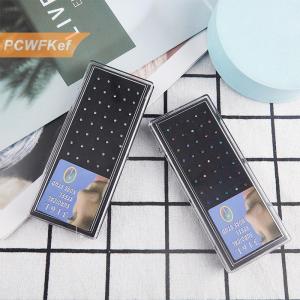【PCWFKef】 60pcs Mũi Thẳng Stud cong gói tinh thể mũi Vòng thiết lập Vòng Mũi thiết lập uốn cong