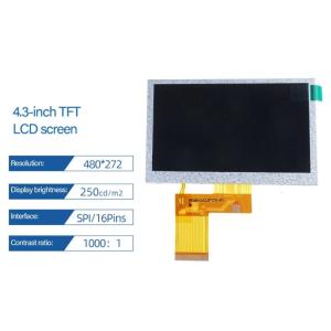 High Resolution 4.3inch TFT LCD Display Screen 480x272 Resolution Replacement for Outdoor Detection Fish Anchors