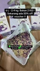 UOMI JAPAN Super Premium Tofu with Crystal Deodorant Particle 6L (2.4kg)