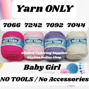 Crochet Set | Crochet Beginners Set | Starter Kit for Beginners | Milk Yarn 5ply Set