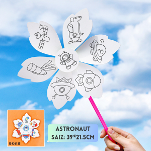 DIY Painting Windmill | Kids Handmade Art Crafts | Kindergarten Graffiti Creative Drawing Educational Toy Coloring