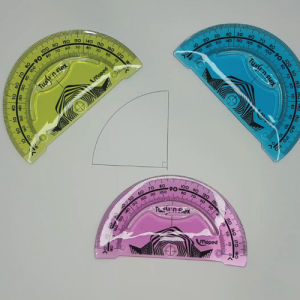 Maped Twist N Flex 180 Degree Protractor for Math & Geometry Drafting with Flexible & Twistable Features