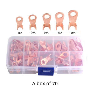(Clearance Sale)【COD + local seller】300Pcs Assorted Spade Terminals Insulated Cable Connector Electrical Wire Crimp Butt Ring Fork Set Ring Lugs Rolled Kit Brass nose