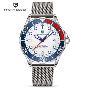 PAGANI DESIGN Watch For Men Original Waterproof Automatic Mechanical JAPAN NH35 Movement 100M Men Watch Fashion Luxury Stainless Steel/Silica Gel Clock