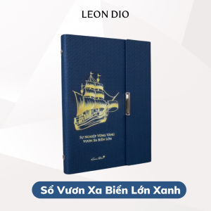 GIFTSET Bộ Quà Tặng Sổ Vươn Xa Biển Lớn & Bút Ký Cao Cấp Leon Dio Gentee Gold