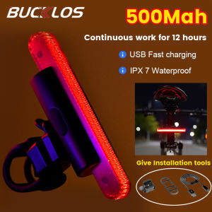 BUCKLOS LED Bike Light Multimode Bicycle Taillight Rear Light for Bike USB Rechargeable Cycling Warning Lamps