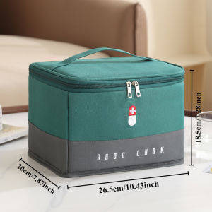 portable outdoor epidemic prevention medical bag/Large capacity household medicine box