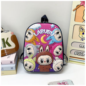 Balo hoạt hình LABUBU cho bé mẫu giáo mầm non Cặp đi học cho bé trai bé gái 1-5 tuổi hình nổi 3D dễ thương BOLALA BA022