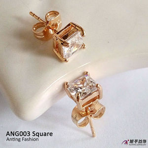 Xuping Anting Tusuk Emas Mata Earrings Stud Perhiasan Wanita Lapis Emas Premium Quality ANG003