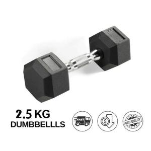 【LOCAL STOCK-Deliver in 2-3 days】Hex DumbbellDumbbell Set Cast Iron Dumbbells Weights Home Gym Hand Grip Gripper Exercise Equipment Rubberized Hexagon dumbbells with Metal Handle