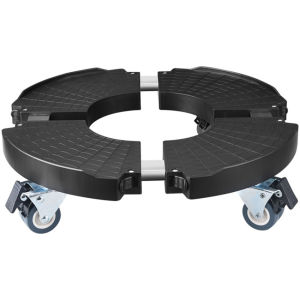 Universal Flower Pot Wheels Round Plant Roller Base Portable Stainless Steel Plant Dolly Heavy Duty Barrow For Flowers