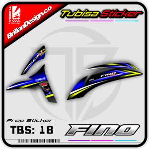 Sticker Striping Fino 125 - Stiker Striping Variasi Yamaha  Fino 125. TBS.18