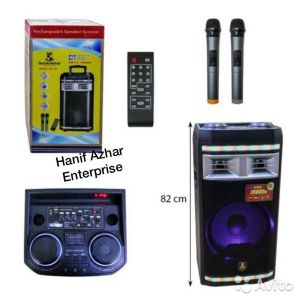 ORIGINAL Avcrowns Karaoke CH-126 Wireless Bluetooth Speaker/Rechargeabe/P.M.P.O 10000W/2 Wireless Microphone