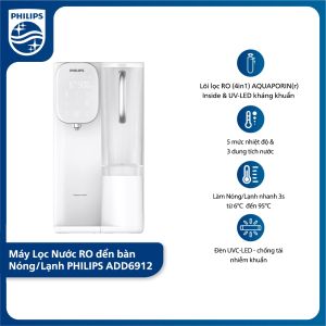 [HÀNG CHÍNH HÃNG] Máy Lọc Nước RO Để Bàn NÓNG-LẠNH PHILIPS ADD6912 Công nghệ lọc Aquaporin Inside®