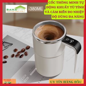 CỐC THÔNG MINH TỰ ĐỘNG KHUẤY TỪ TÍNH VÀ CẢM BIẾN ĐO NHIỆT ĐỘ DÙNG ĐA NĂNG "BAHAMAR" công suất mạnh trộn tốc độ cao giúp đồ uống không vón cục rất mịn mượt có mànhình cảm ứng LCD hiển thị nhiệt độ
