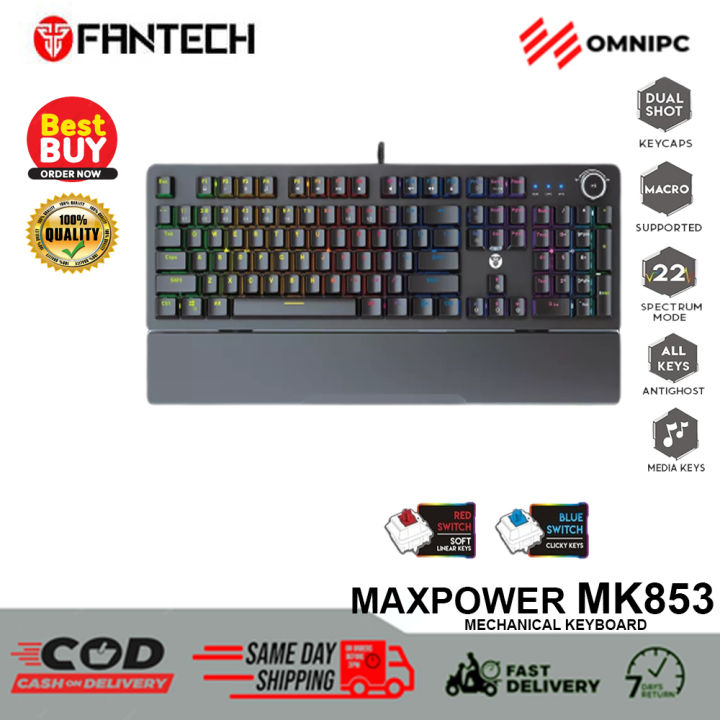 OMNIPC Best Buy Fantech MK853 MAXPOWER blue switch red switch
