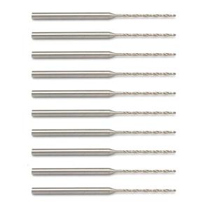 10 Pieces Portable 2.35mm Shank Mini Twist Drill Bits Set for Drilling Amber Beads and Resin with Enhances Durability