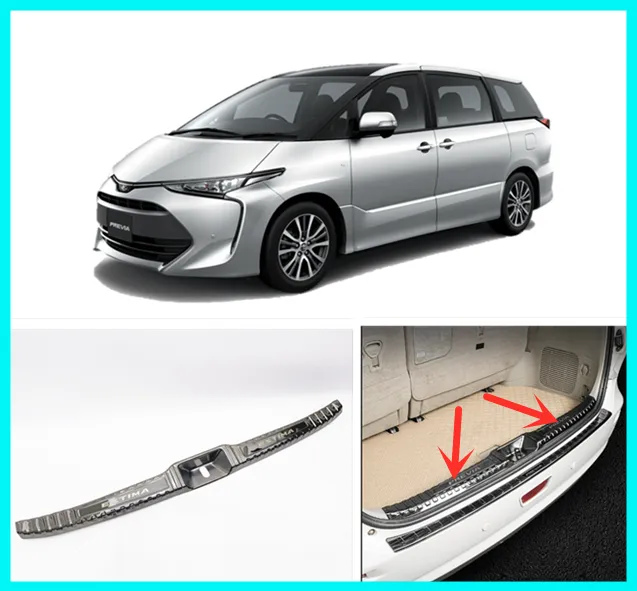 TOYOTA ESTIMA ACR 50 2006-2021 INNER Rear Bumper Guard Trunk Protector ...